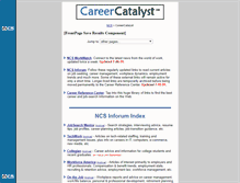 Tablet Screenshot of careercatalyst.com